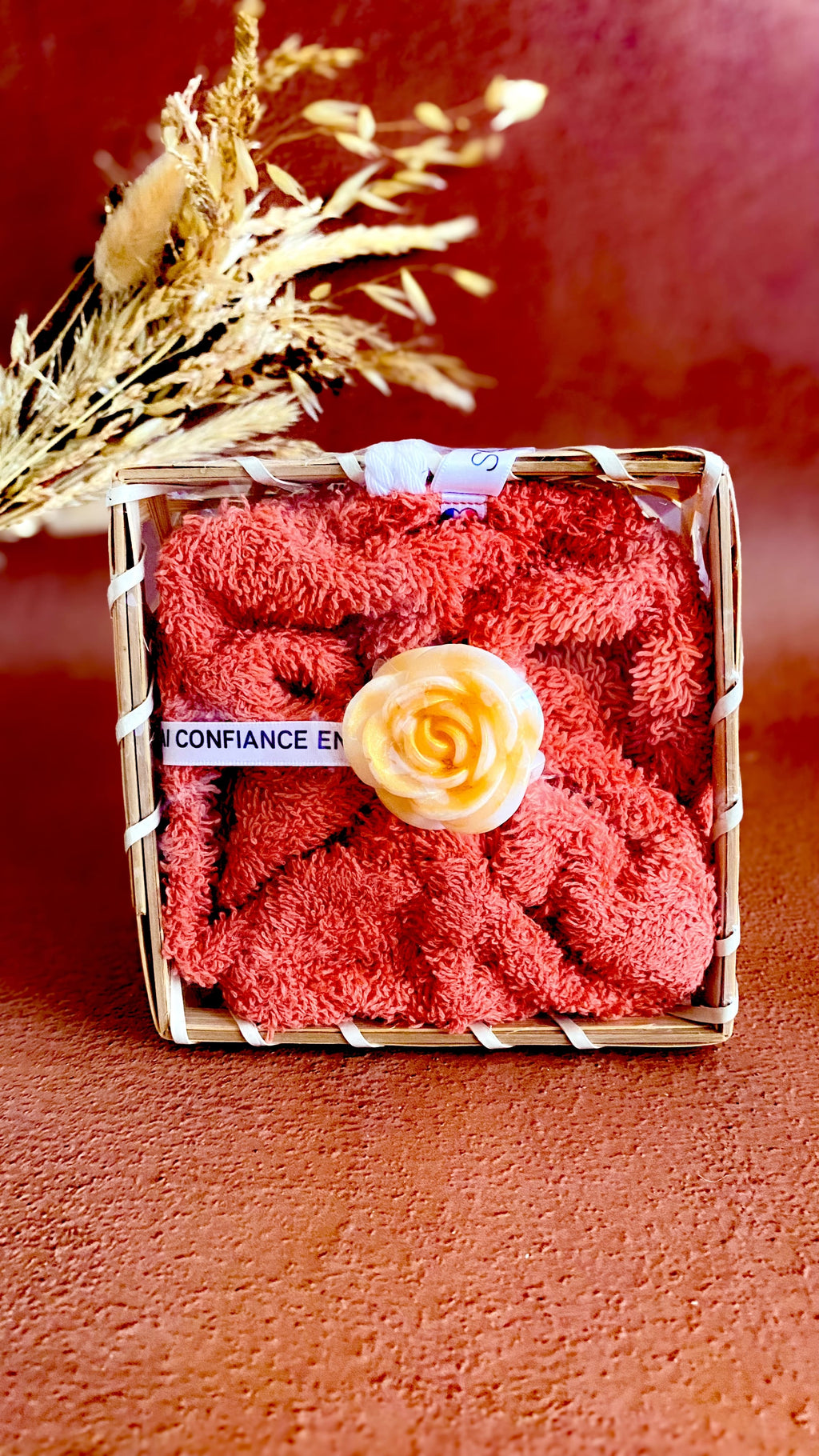 Coffret fleur de douche lavable & Fondant senteur floral (modèle au choix)