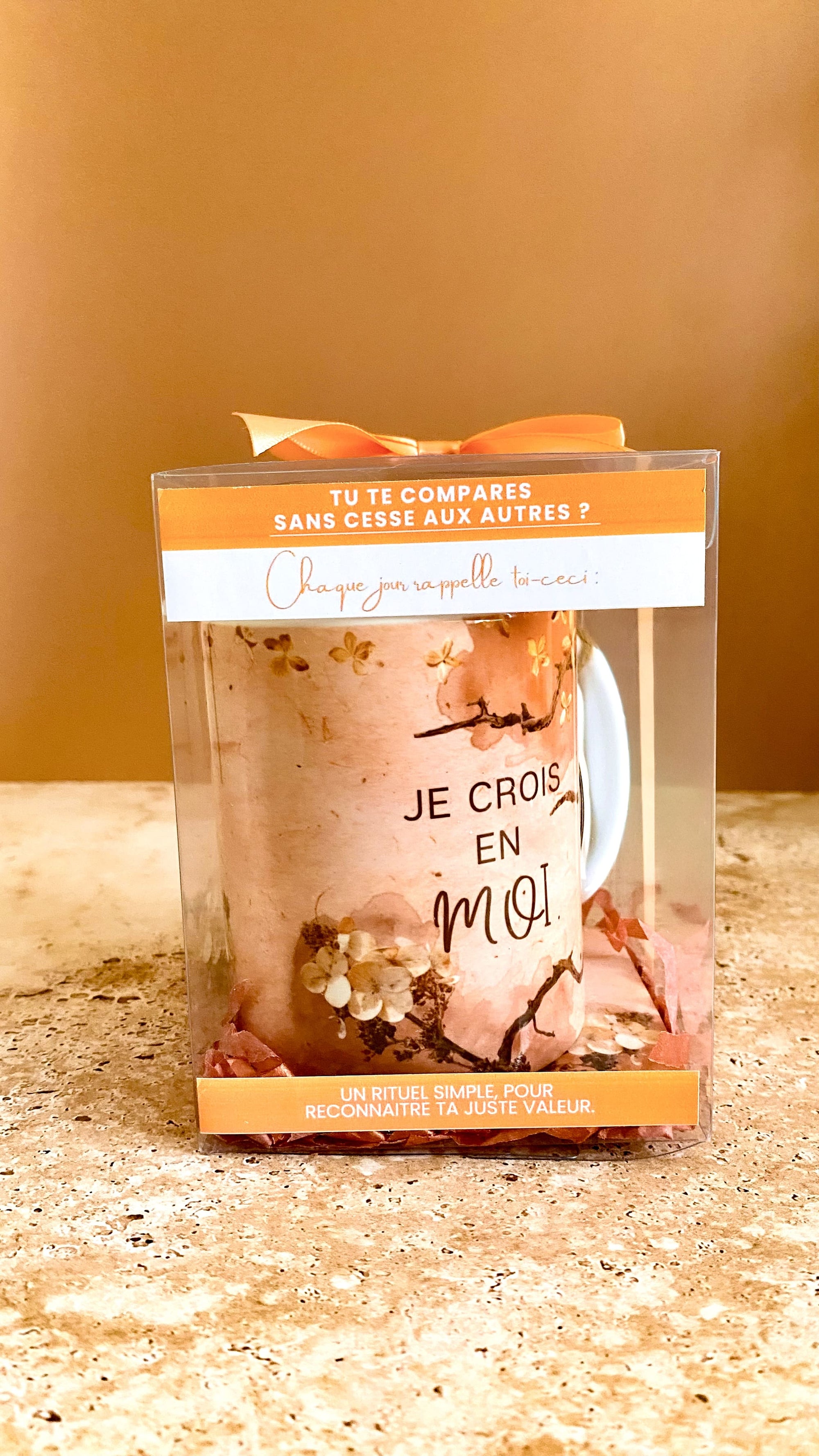 Coffret Mug & Dessous de verre - Champêtre (modèle au choix)