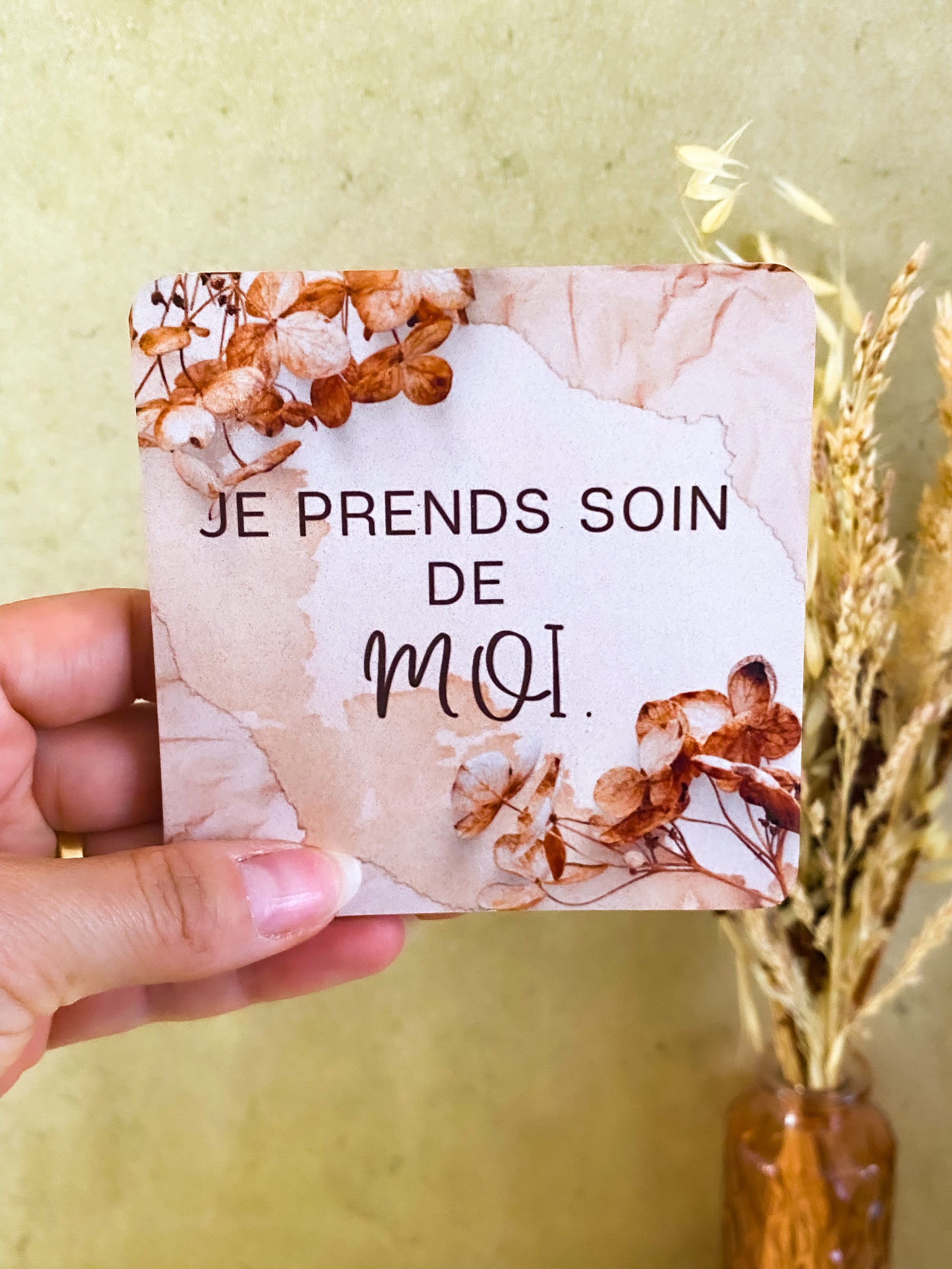 Mon support d'âme  – Un objet 2 en 1, pour t’apaiser et te valoriser (5 messages au choix)