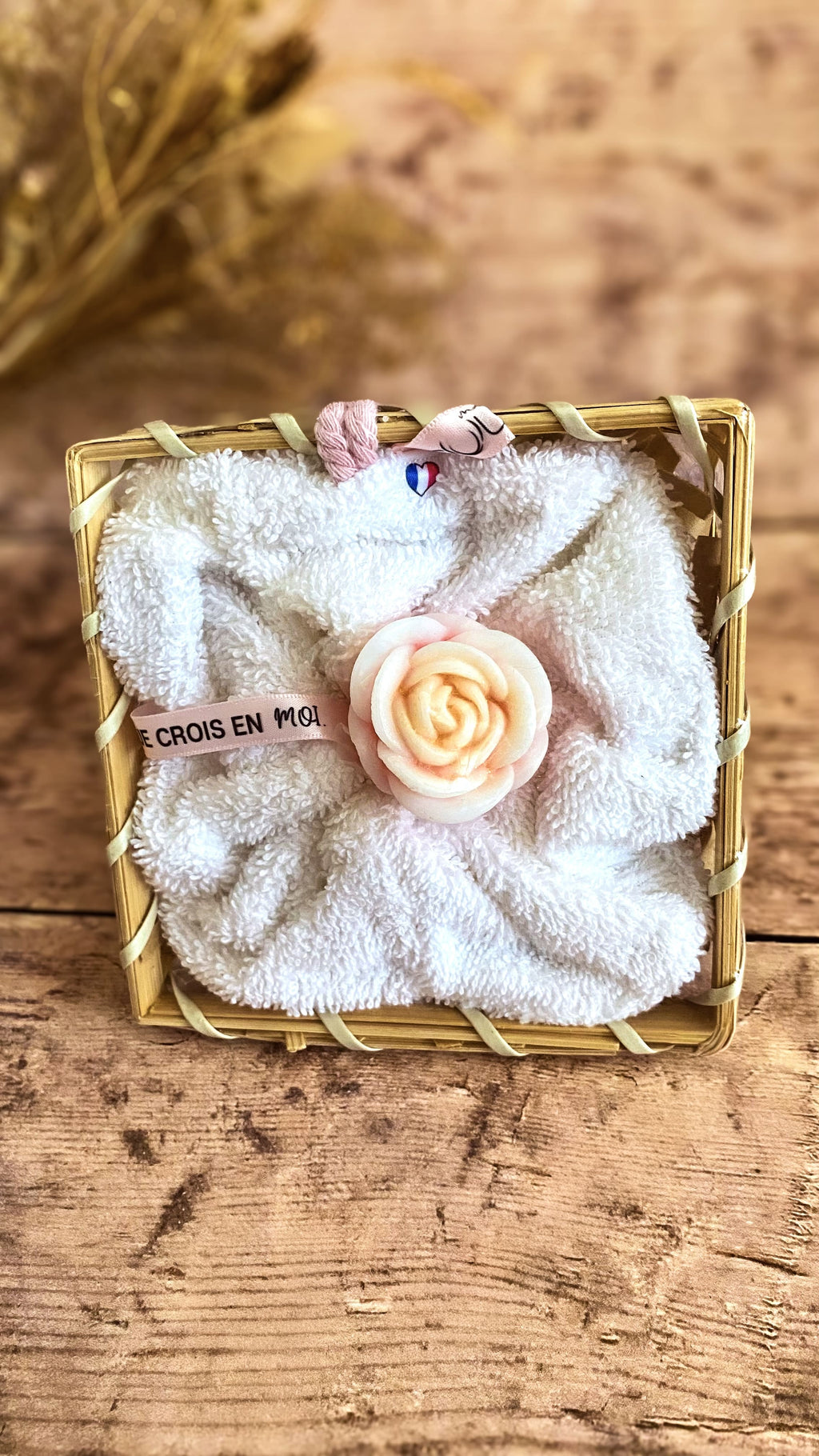 Coffret fleur de douche lavable & Fondant senteur floral (modèle au choix)