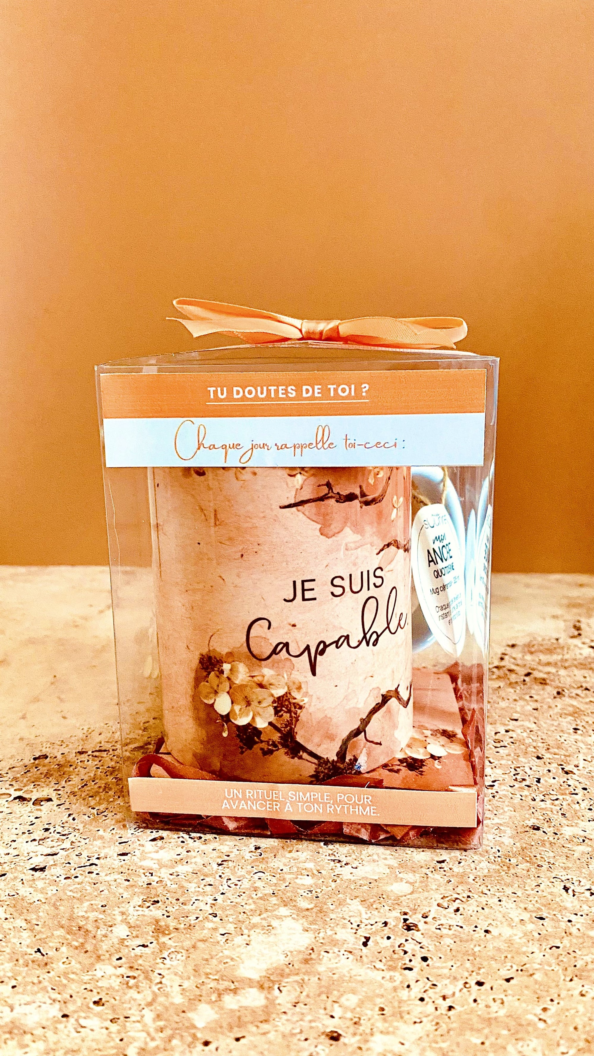 Coffret Mug & Dessous de verre - Champêtre (modèle au choix)