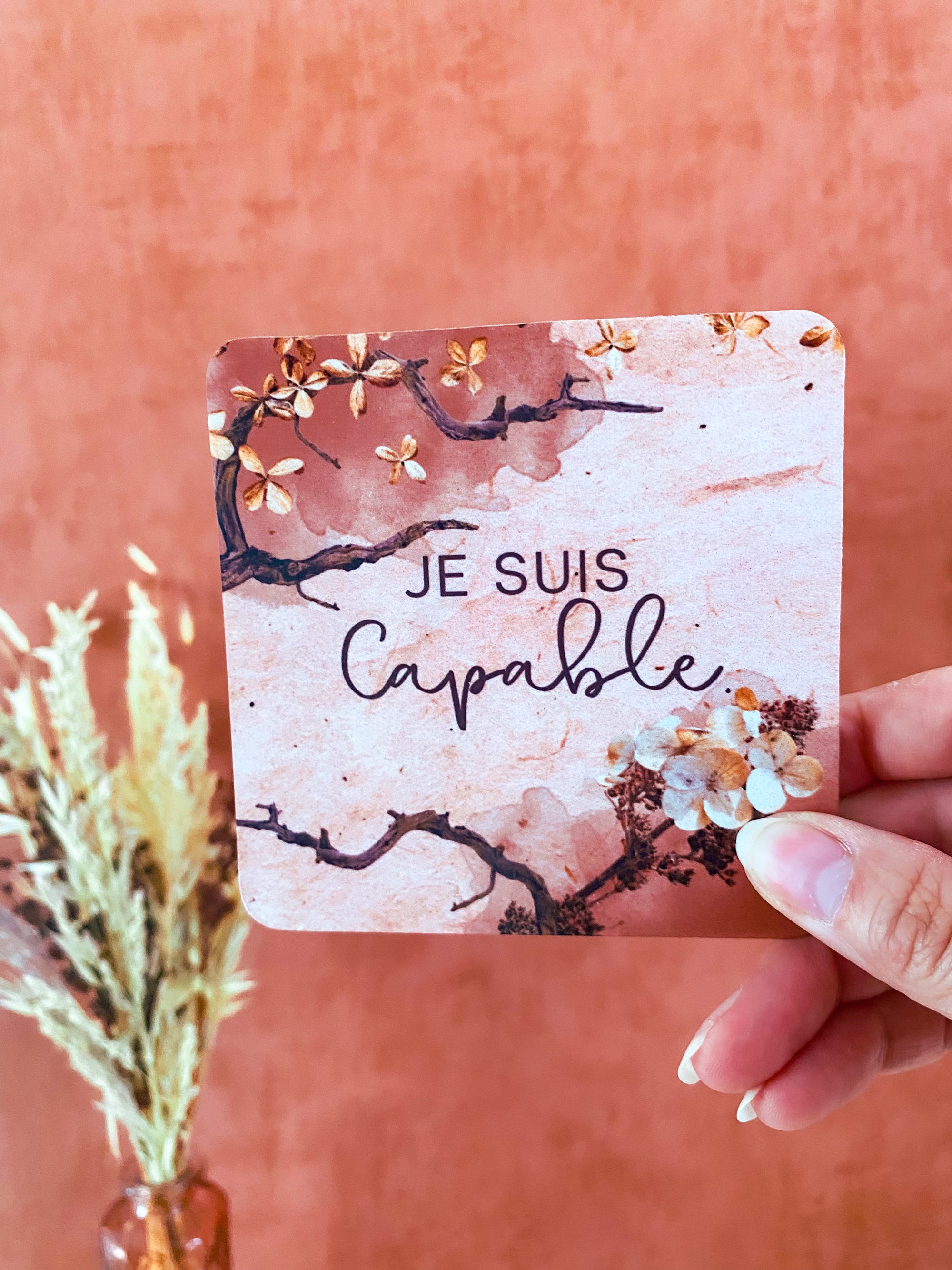 Mon support d'âme  – Un objet 2 en 1, pour t’apaiser et te valoriser (5 messages au choix)