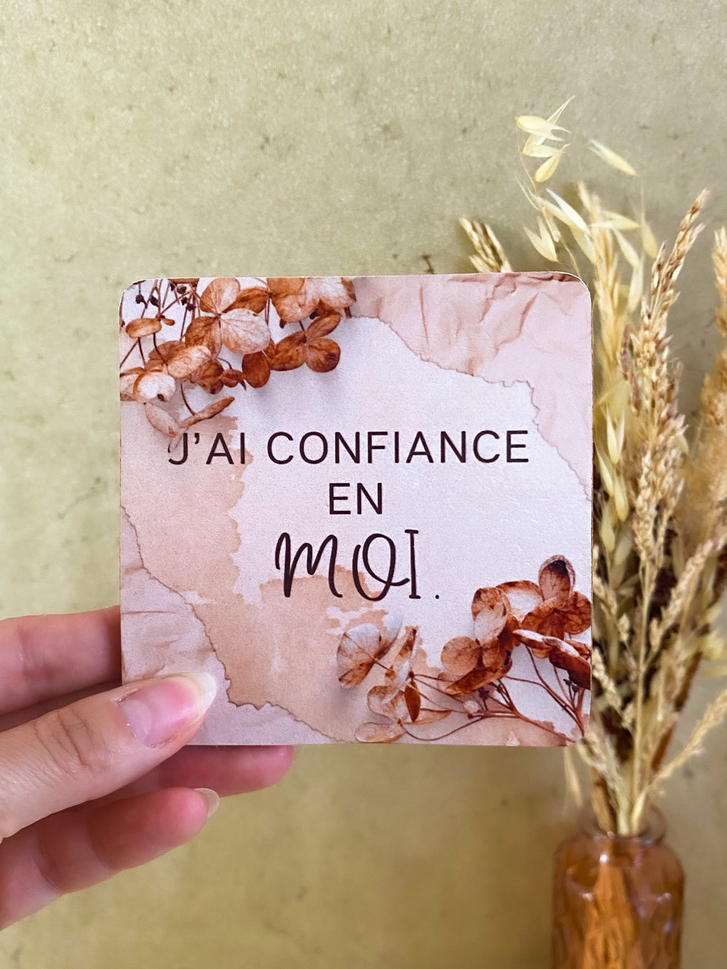 Mon support d'âme  – Un objet 2 en 1, pour t’apaiser et te valoriser (5 messages au choix)