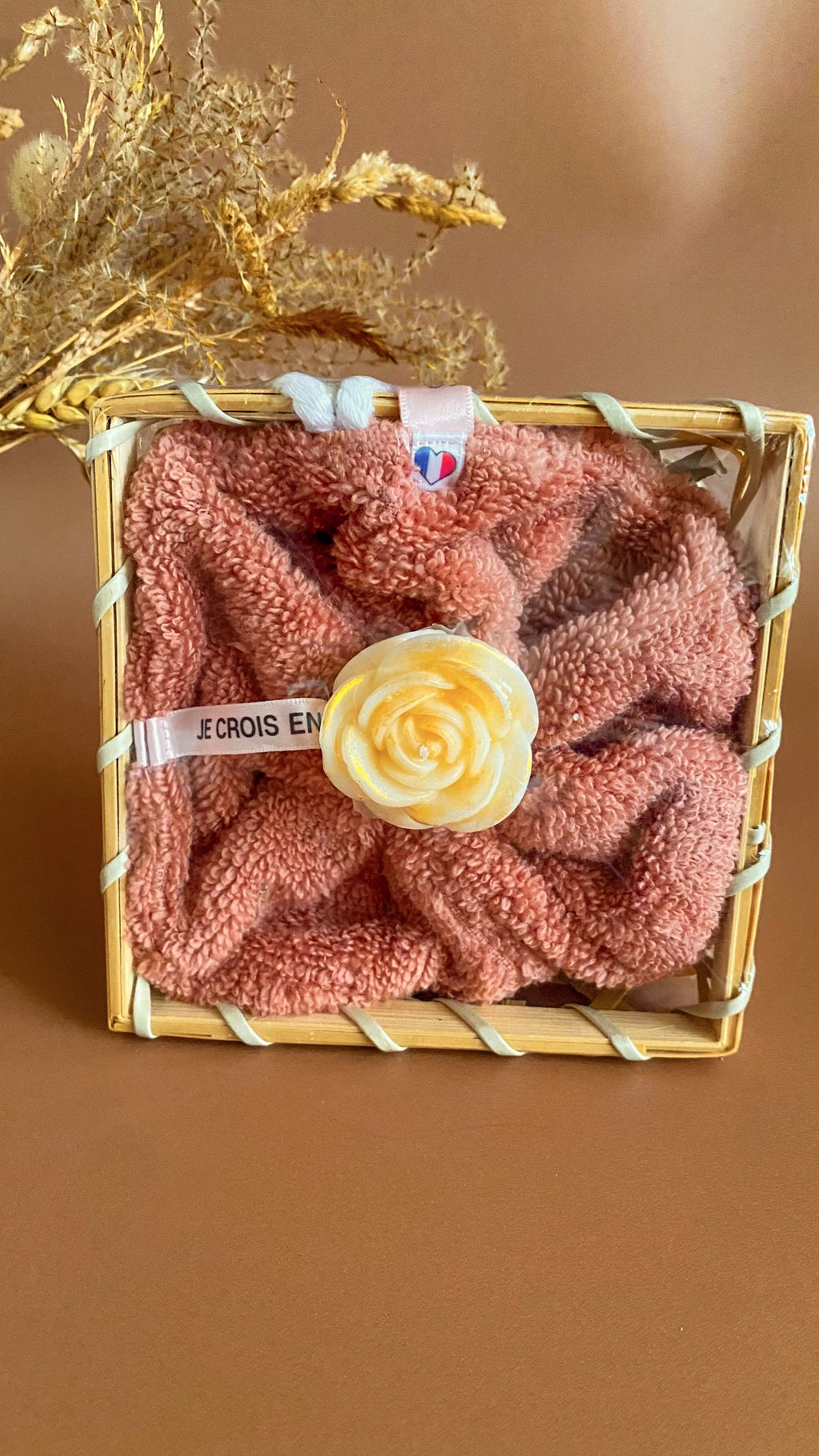Coffret fleur de douche lavable & Fondant senteur floral (modèle au choix)