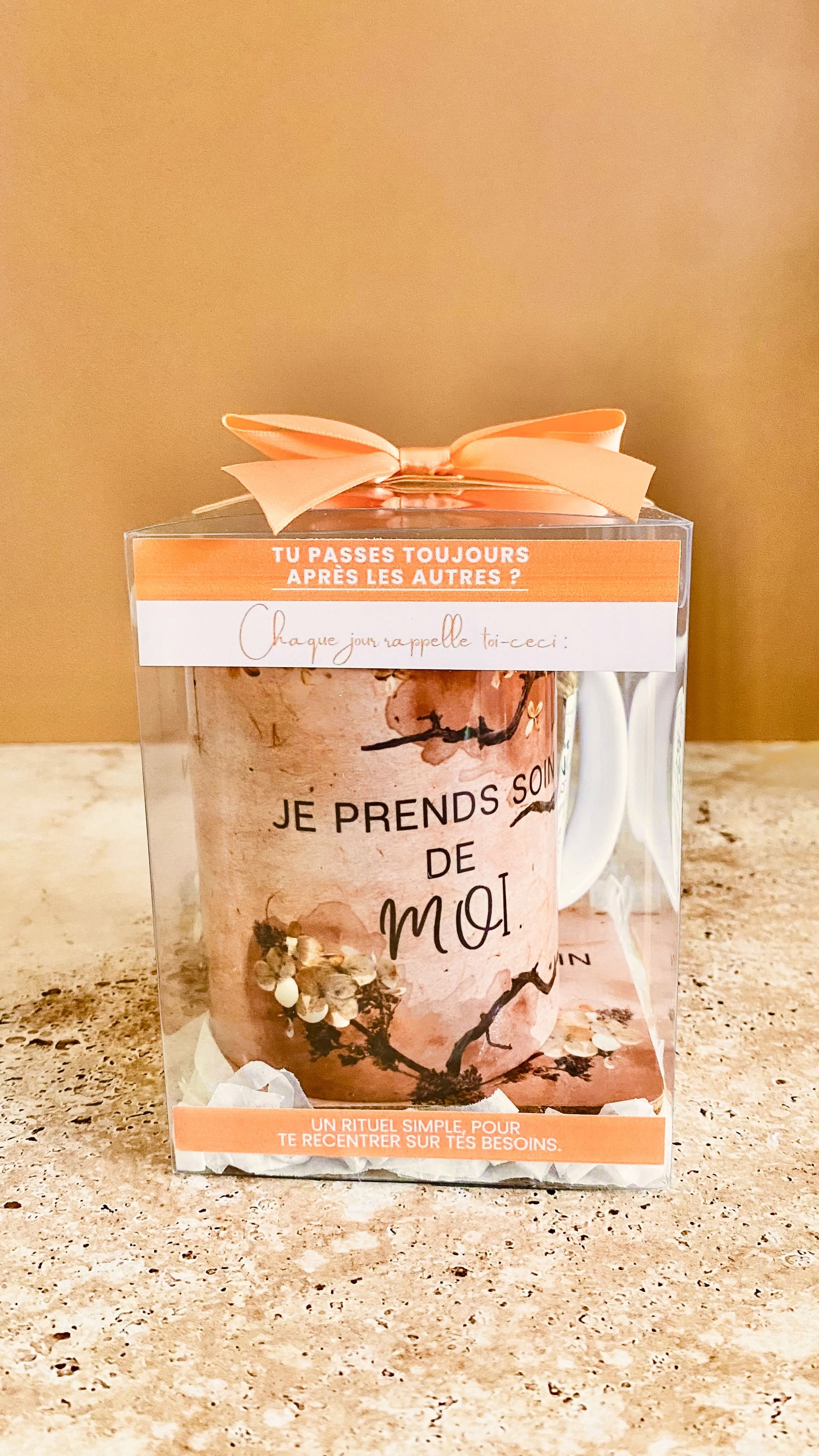 Coffret Mug & Dessous de verre - Champêtre (modèle au choix)