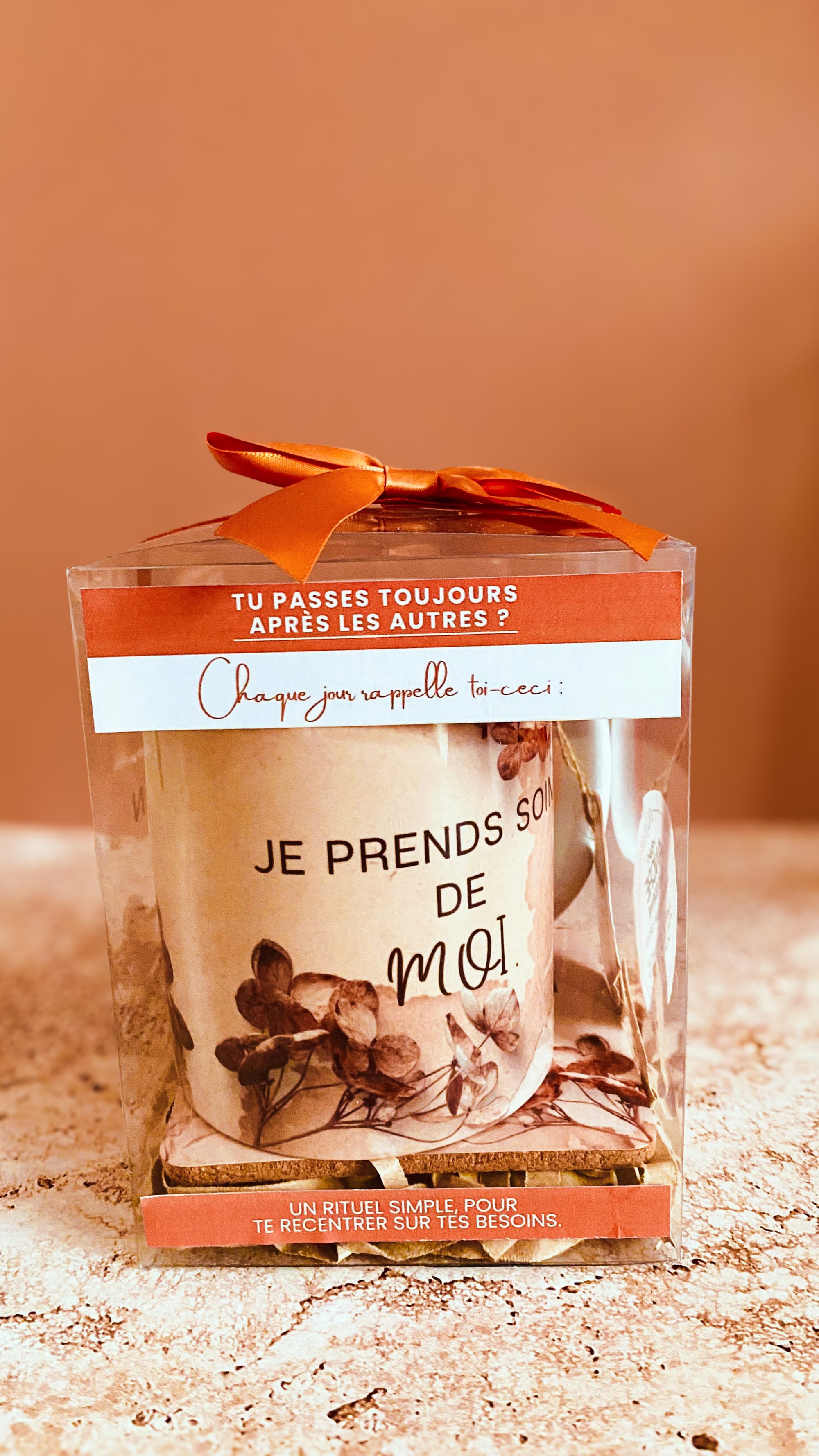 Coffret Mug & Dessous de verre - Champêtre (modèle au choix)