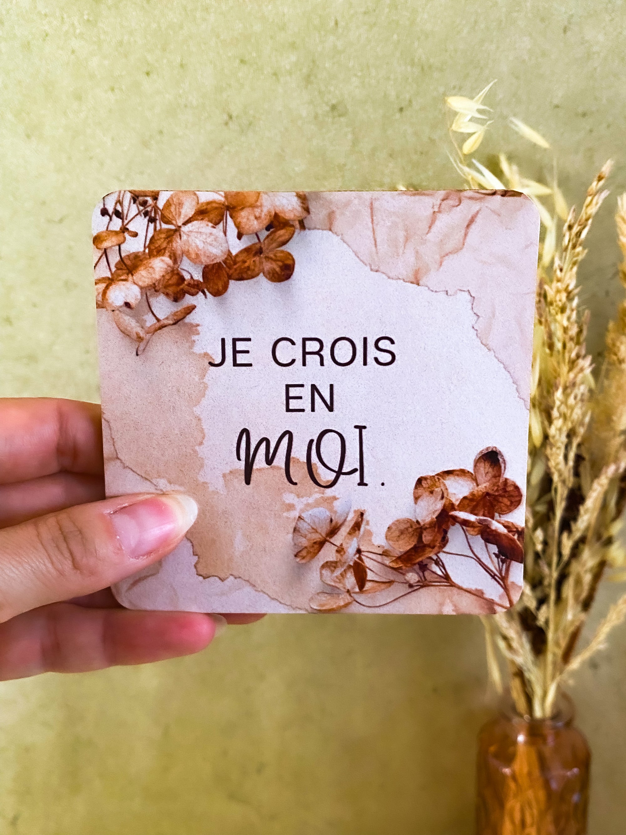 Mon support d'âme  – Un objet 2 en 1, pour t’apaiser et te valoriser (5 messages au choix)