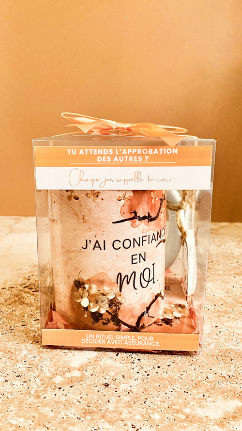 Coffret Mug & Dessous de verre - Champêtre (modèle au choix)