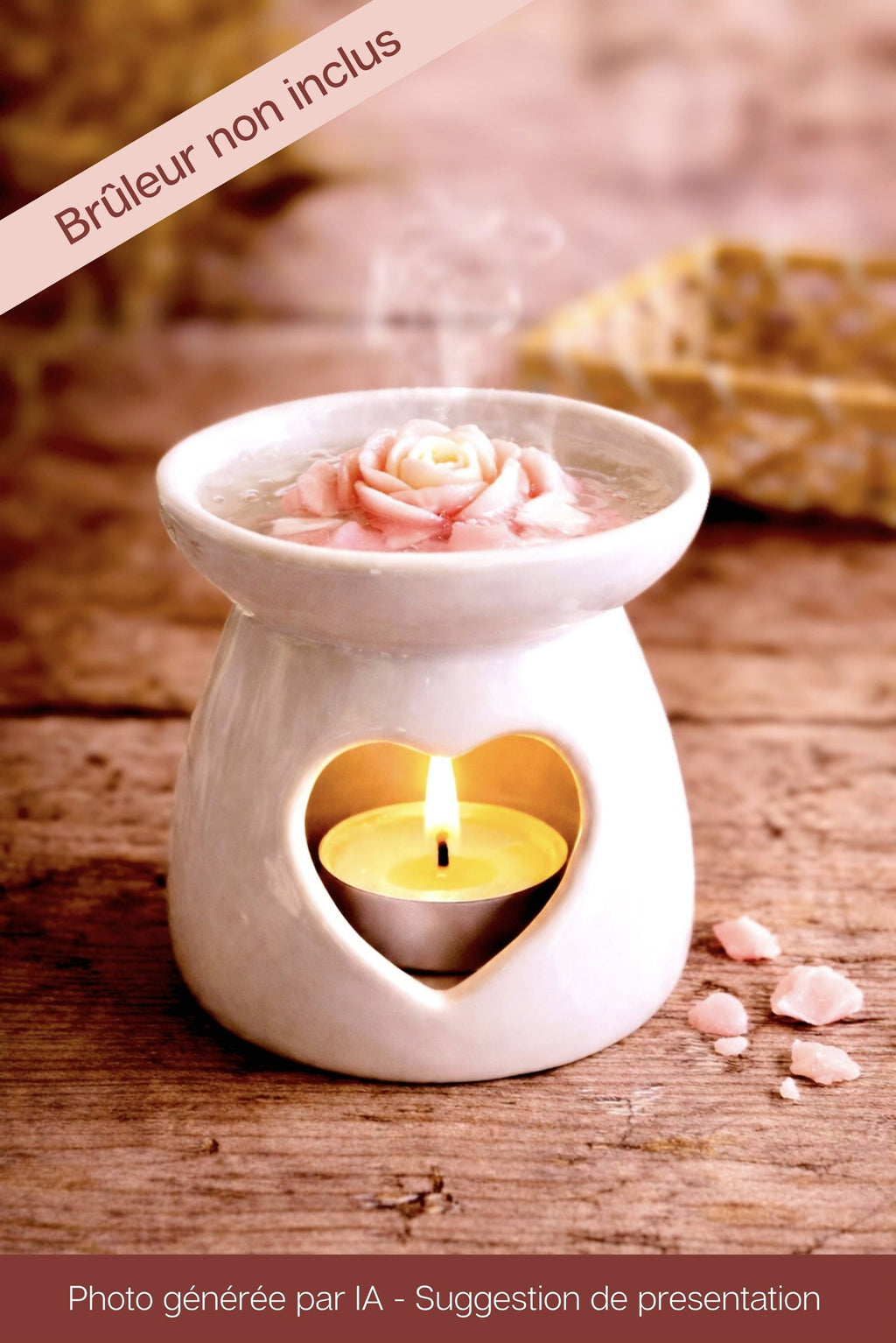 Coffret fleur de douche lavable & Fondant senteur floral (modèle au choix)