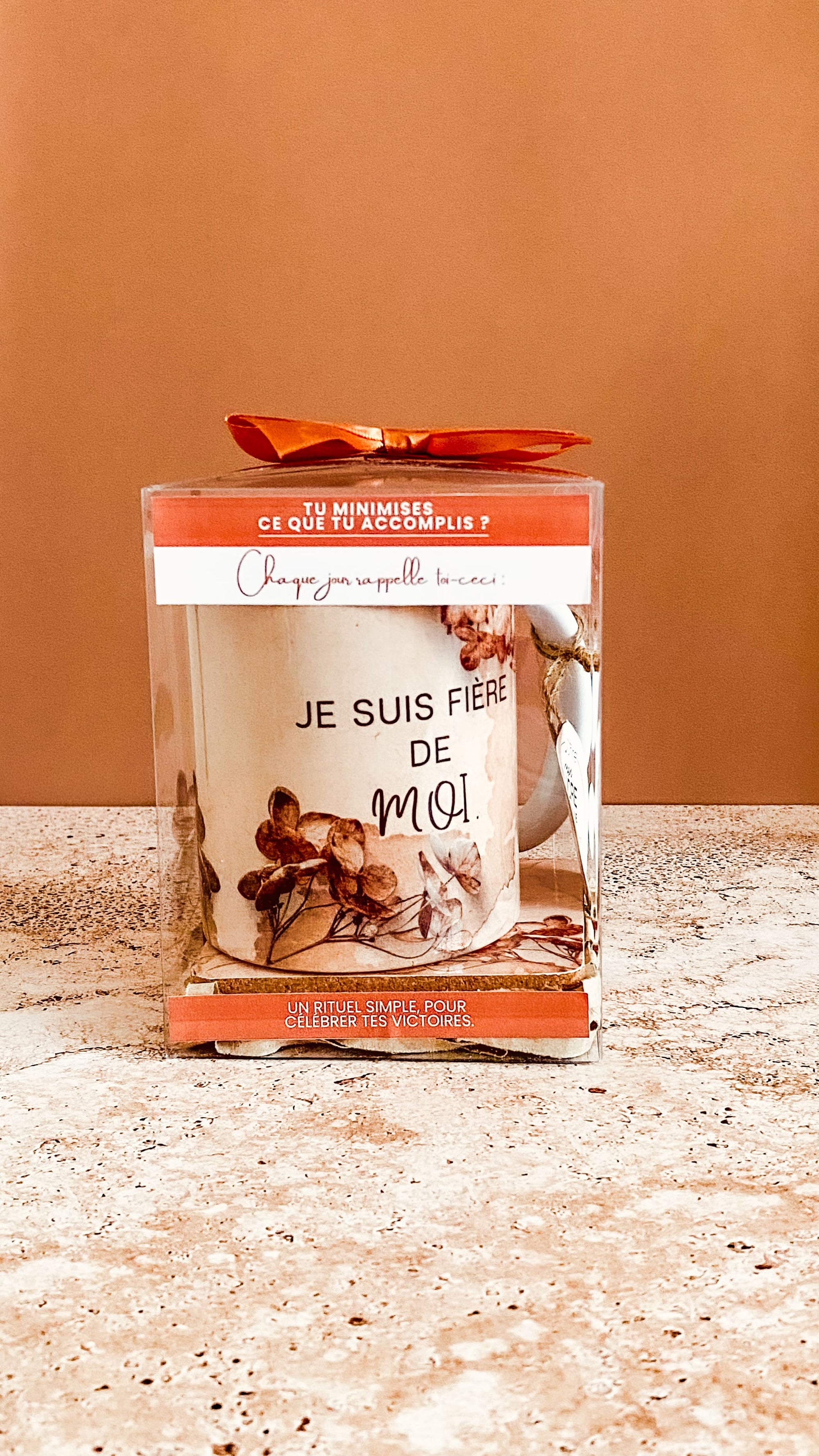 Coffret Mug & Dessous de verre - Champêtre (modèle au choix)