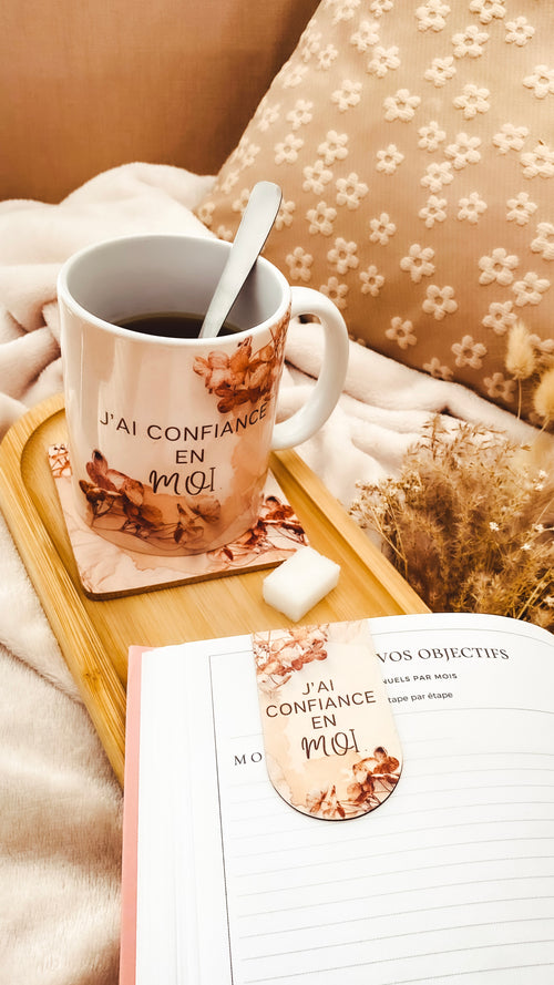 mug personnalisé à message positif